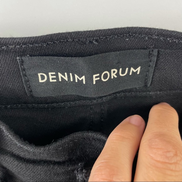 Denim Forum Black Lola High Waisted Skinny Jeans - Picture 13 of 14